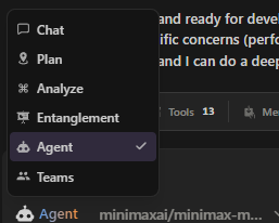 Intelligent mode switching interface