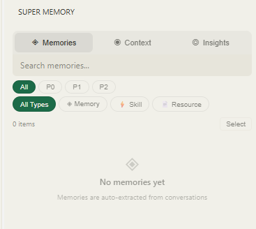 Persistent memory context interface